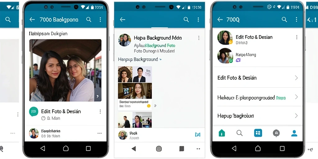 Antarmuka aplikasi 700Q untuk penghapusan background yang efisien.