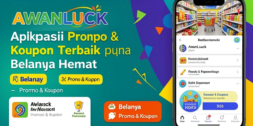 Antarmuka AWANLUCK yang memudahkan navigasi untuk promo & kupon.