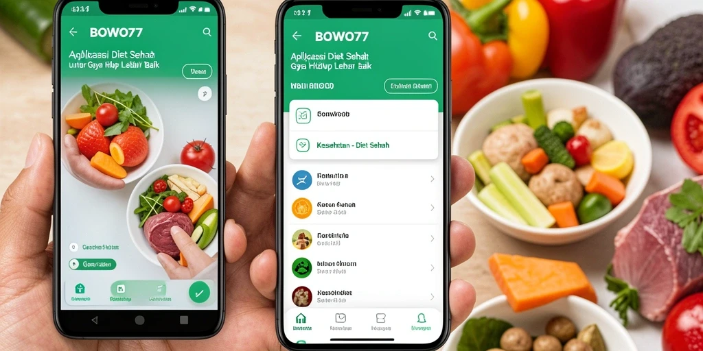 Antarmuka BOWO77 menampilkan fitur diet yang intuitif dan menarik.