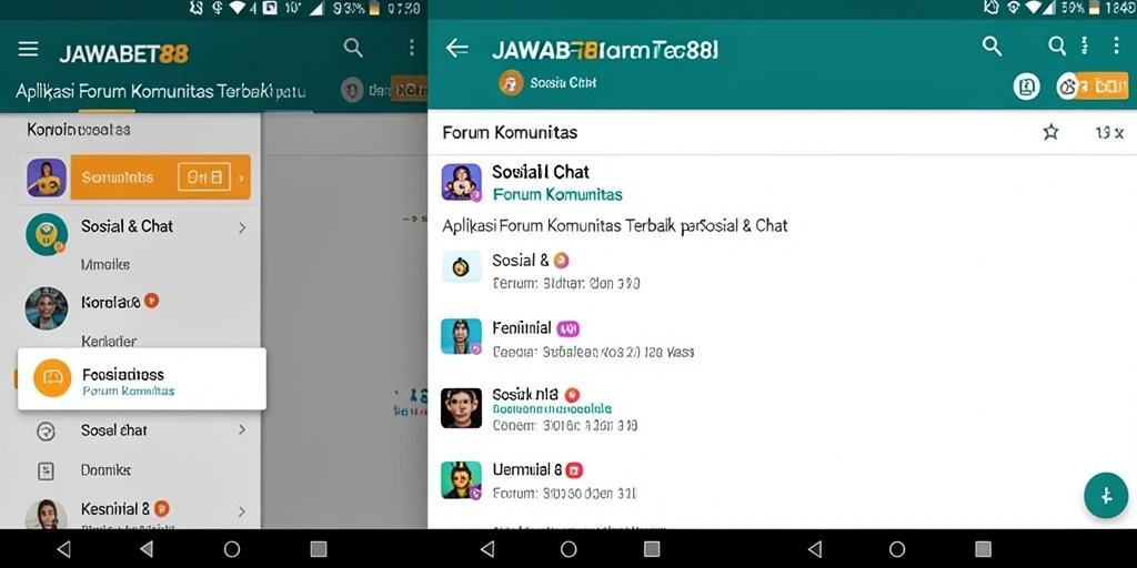 Antarmuka JAWABET88 yang menarik dan fungsional untuk Forum Komunitas.