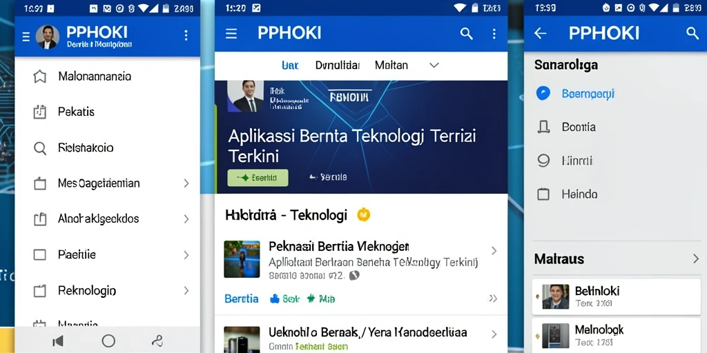 Tampilan antarmuka PPHOKI yang modern dan informatif.