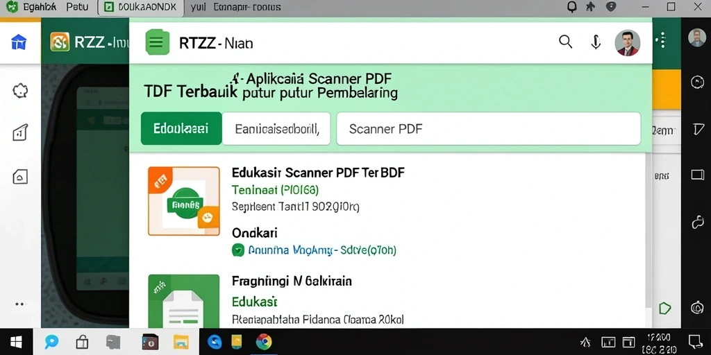 Antarmuka RTZZ yang intuitif dan fungsional untuk pemindaian PDF.