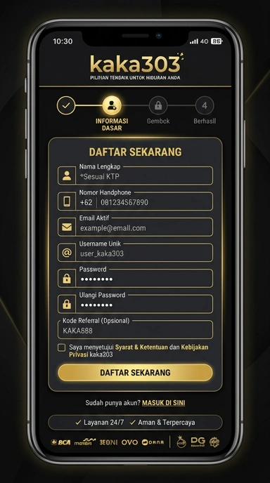 Panduan Registrasi Akun Baru kaka303 untuk Pengguna Android